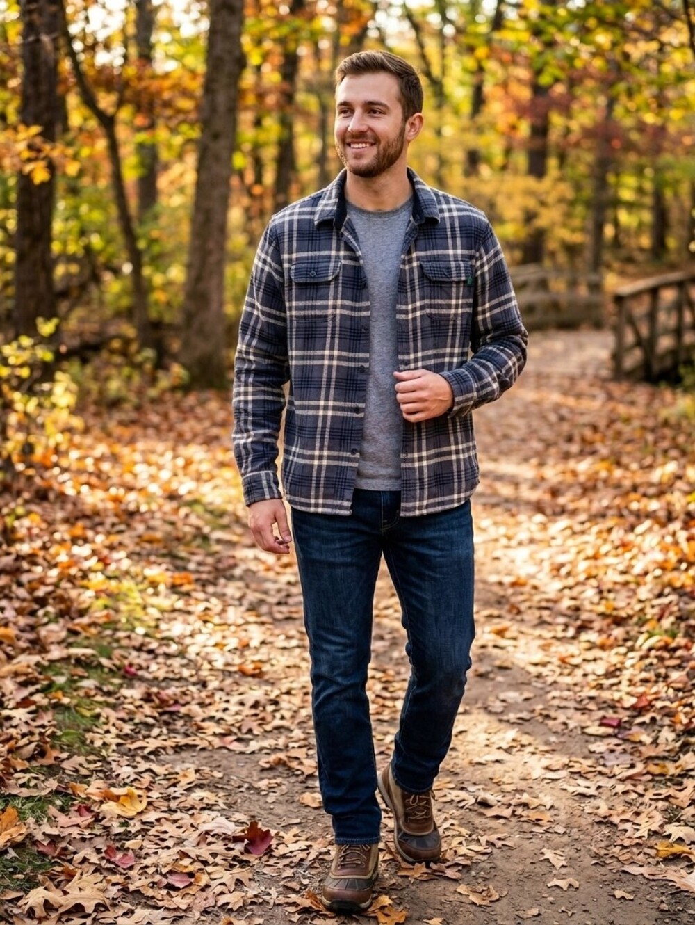 Woolrich Heavyweight Plaid Flannel Shirt Shacket Gray Men's Size XL